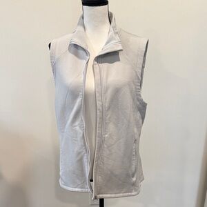 Athleta Altitude Polartec Zippered Vest in Stratus Grey Size Large